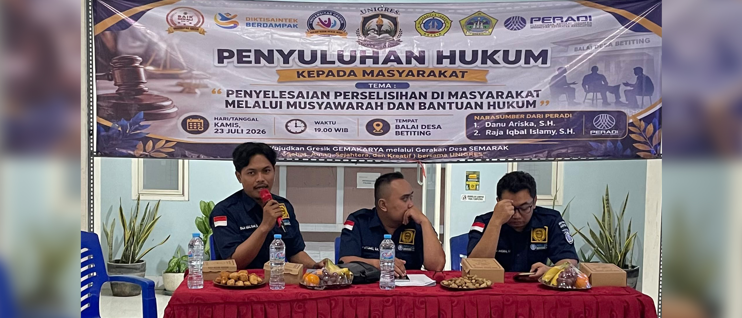 Penyuluhan Hukum Kepada Masyarakat di Desa Betting - Gresik, 23 Juli 2026